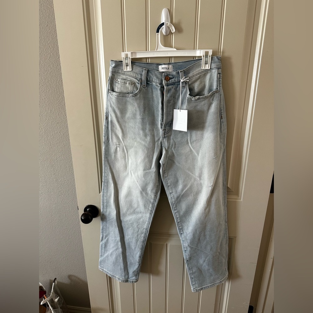 Pistola High Rise Cassie Straight crop Jean - NWT